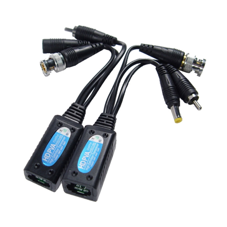 2 PCS Anpwoo 500PVA Spliceable 3 in 1 Power + Video + Audio Balun HD-CVI/AHD/TVI Passive Twisted Transceiver, 500PVA 2 PCS Anpwoo 500PVA Spliceable 3 in 1 Power + Video + Audio Balun HD-CVI/AHD/TVI Passive Twisted Transceiver, 500PVA